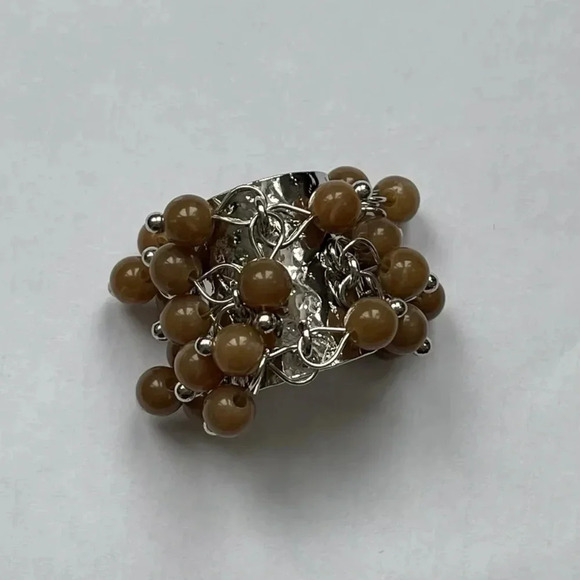 Tiger Eye Stones Multicolor Fringe Ring - Picture 3 of 9